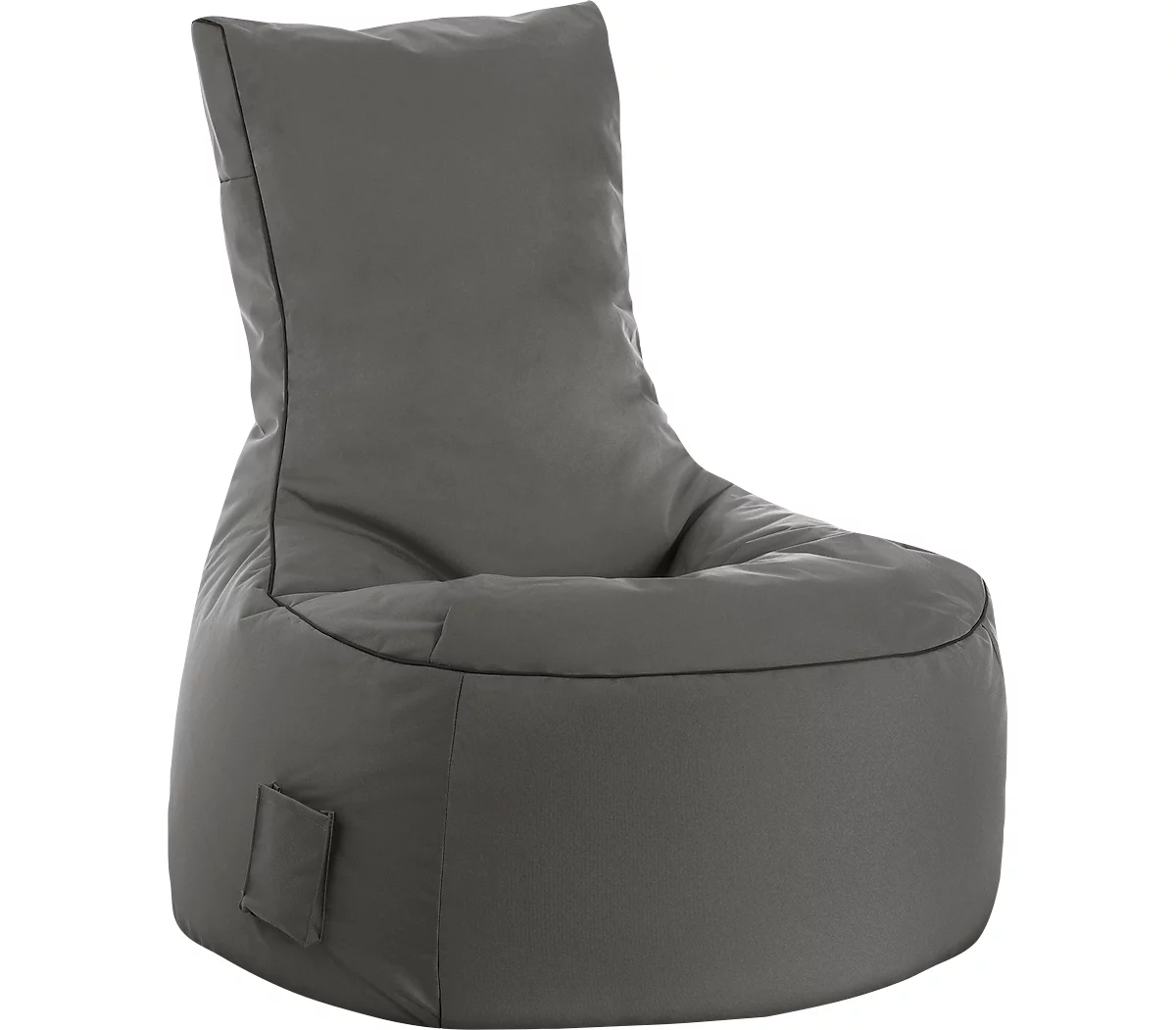 Sitzsack swing scuba®, 100% Polyester, abwaschbar, B 650 x T 900 x H 950 mm, anthrazit