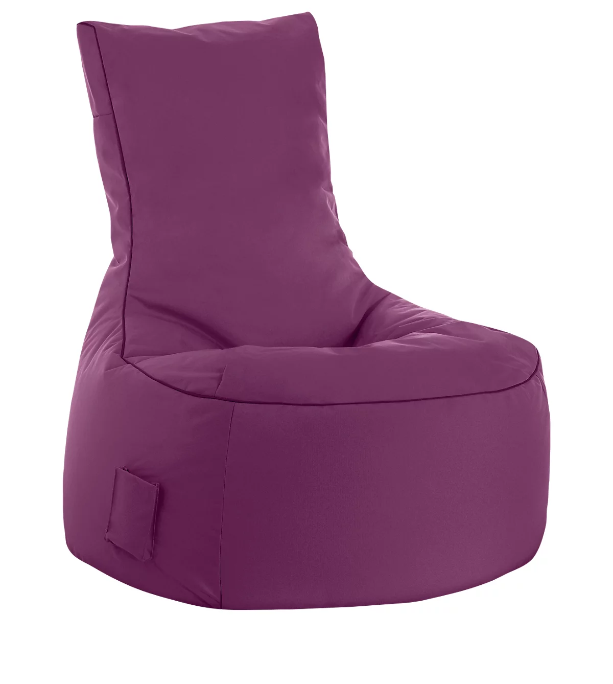 Sitzsack swing scuba®, 100% Polyester, abwaschbar, B 650 x T 900 x H 950 mm, aubergine