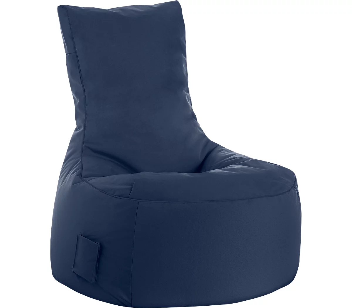 Sitzsack swing scuba®, 100% Polyester, abwaschbar, B 650 x T 900 x H 950 mm, jeansblau