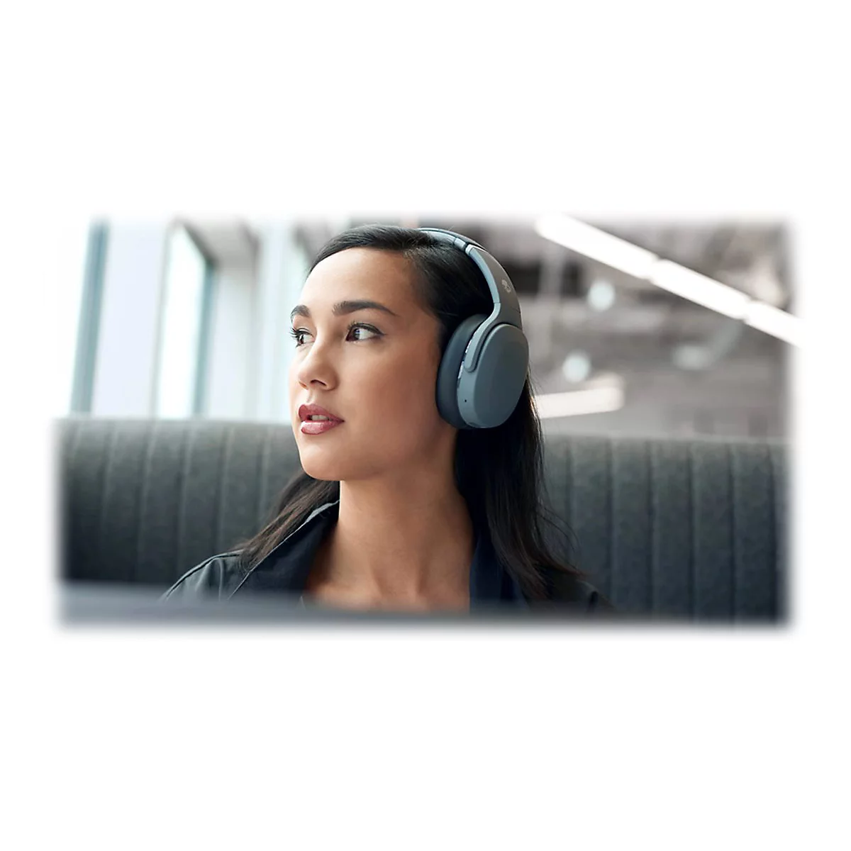 Skullcandy Crusher Evo - Kopfhörer mit Mikrofon - ohrumschließend - Bluetooth - kabellos - Grau