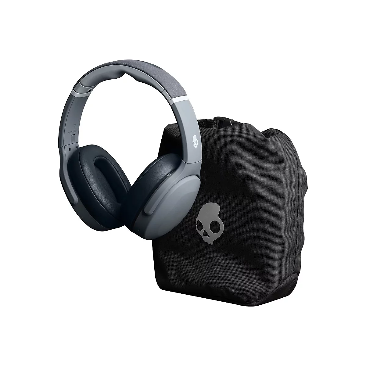 Skullcandy Crusher Evo - Kopfhörer mit Mikrofon - ohrumschließend - Bluetooth - kabellos - Grau