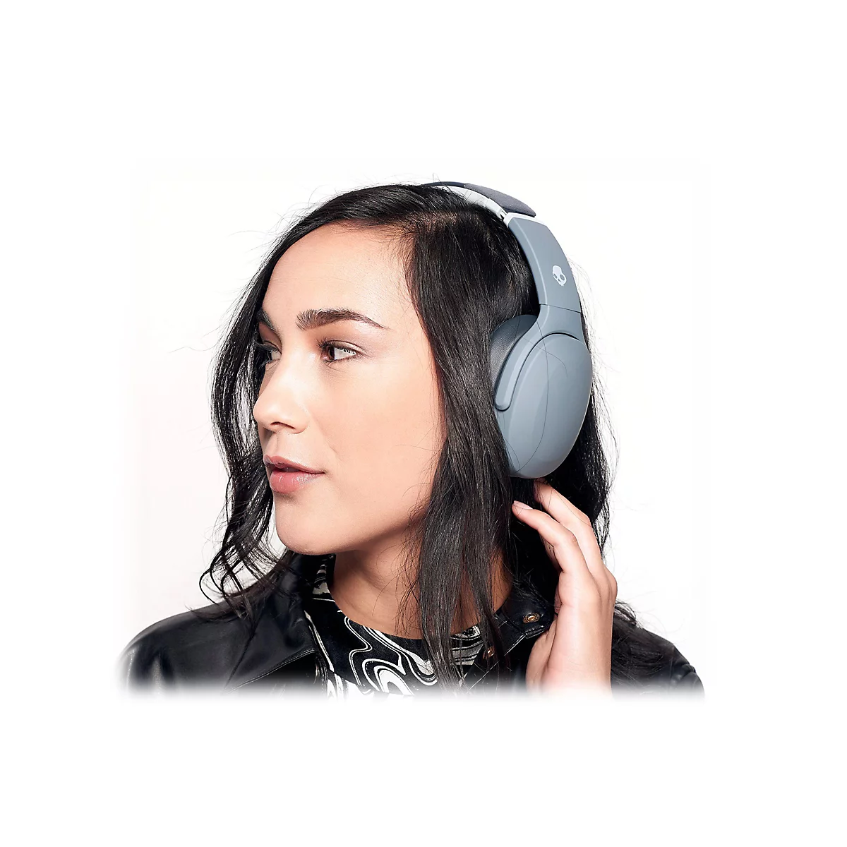 Skullcandy Crusher Evo - Kopfhörer mit Mikrofon - ohrumschließend - Bluetooth - kabellos - Grau