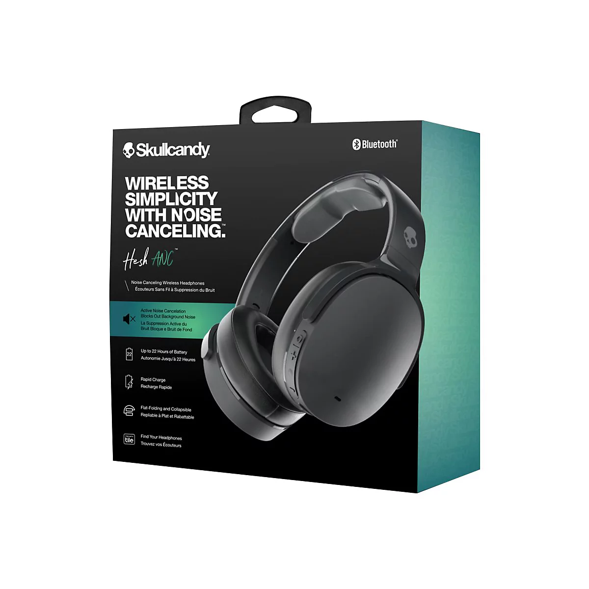 Skullcandy HESH ANC - Kopfhörer mit Mikrofon - ohrumschließend - Bluetooth - kabellos, kabelgebunden - aktive Rauschunterdrückung
