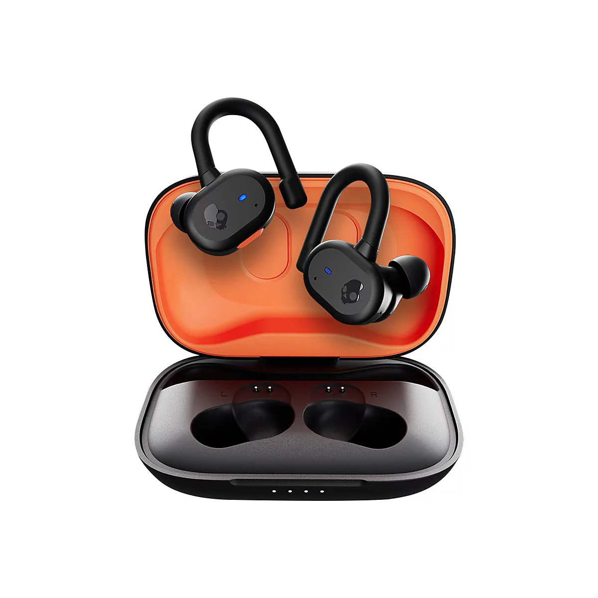 Skullcandy Push Active - True Wireless-Kopfhörer mit Mikrofon - im Ohr - über dem Ohr angebracht - Bluetooth - Schwarz, orange