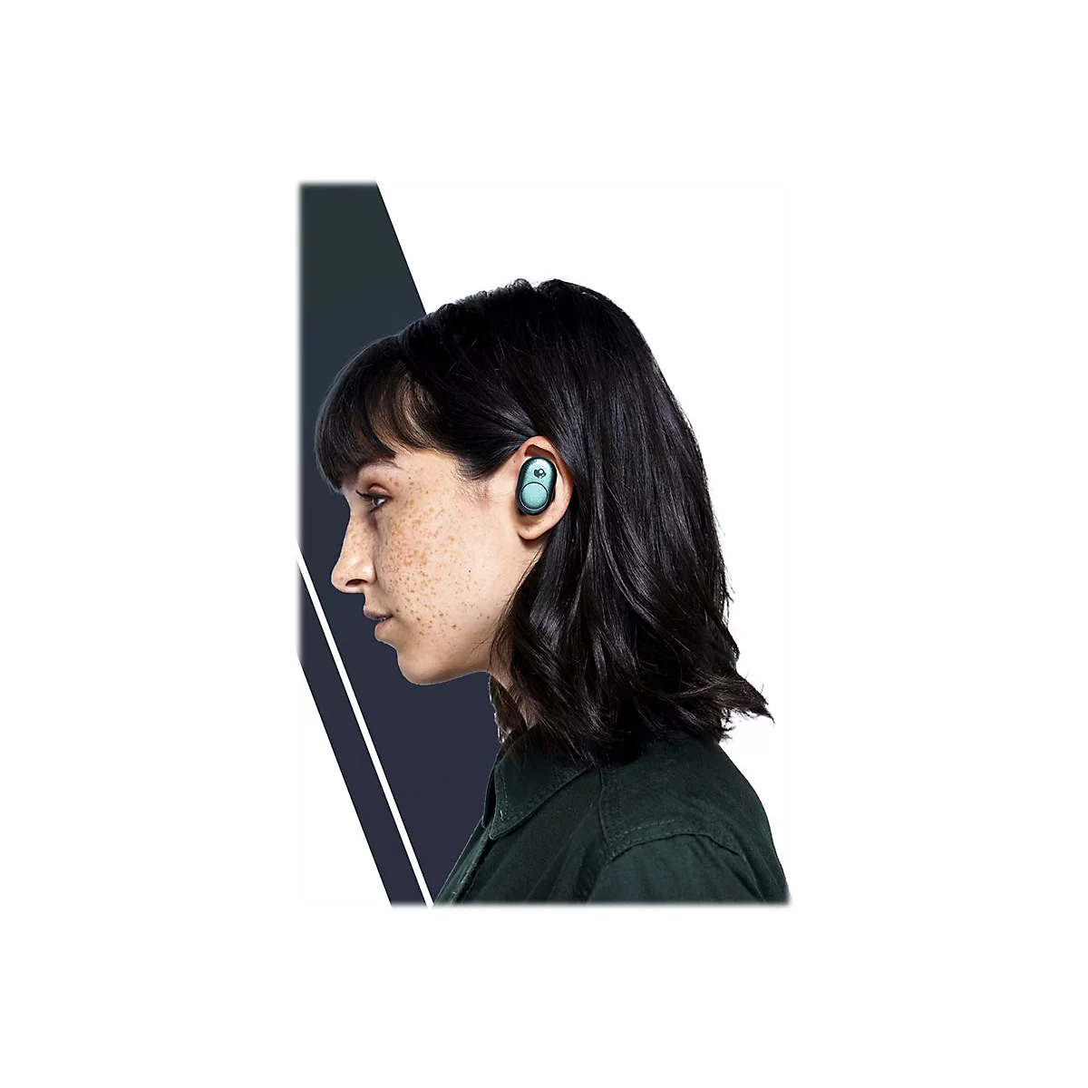 Skullcandy Push - True Wireless-Kopfhörer mit Mikrofon - im Ohr - Bluetooth - Psychotropical Teal