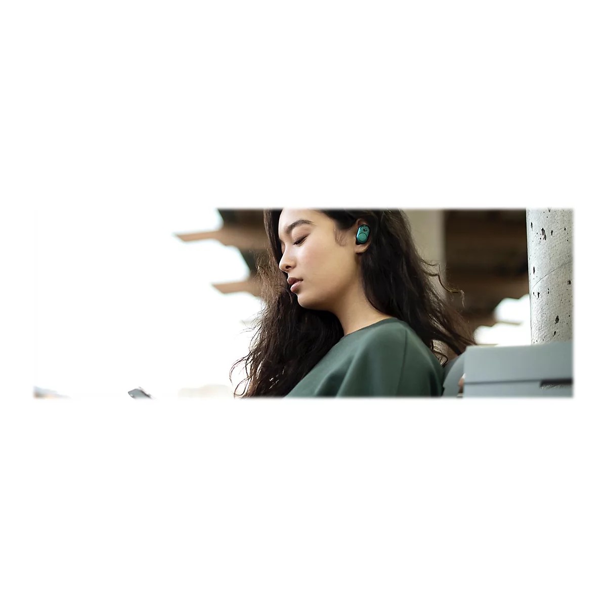 Skullcandy Push - True Wireless-Kopfhörer mit Mikrofon - im Ohr - Bluetooth - Psychotropical Teal