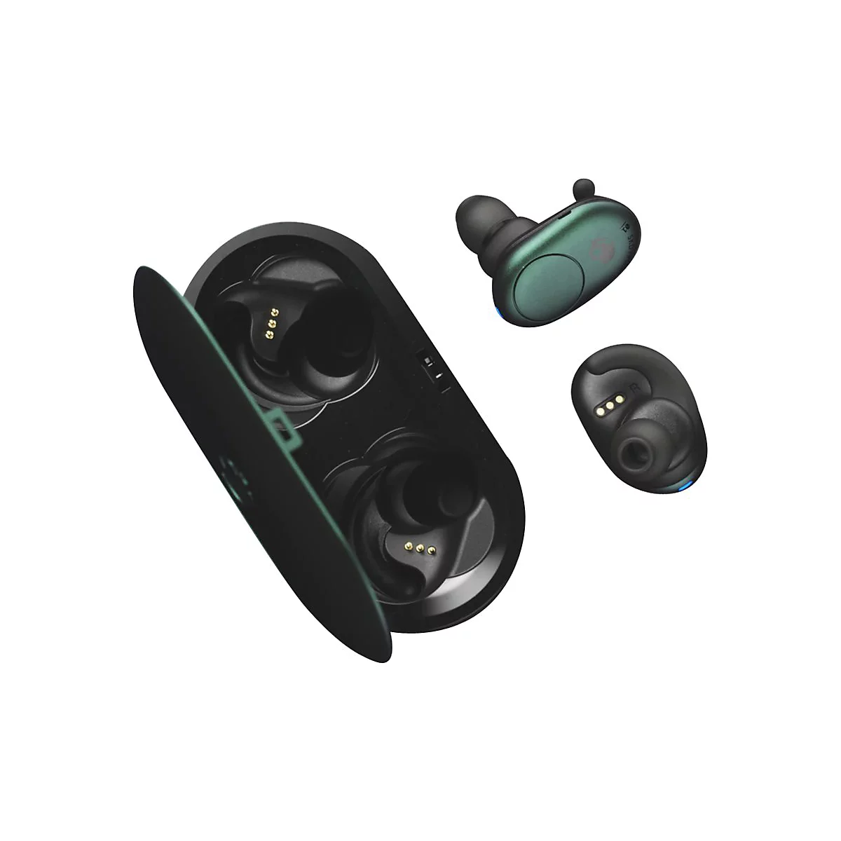 Skullcandy Push - True Wireless-Kopfhörer mit Mikrofon - im Ohr - Bluetooth - Schwarz, Dunkelgrau