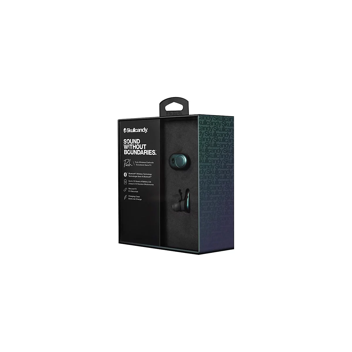 Skullcandy Push - True Wireless-Kopfhörer mit Mikrofon - im Ohr - Bluetooth - Schwarz, Dunkelgrau