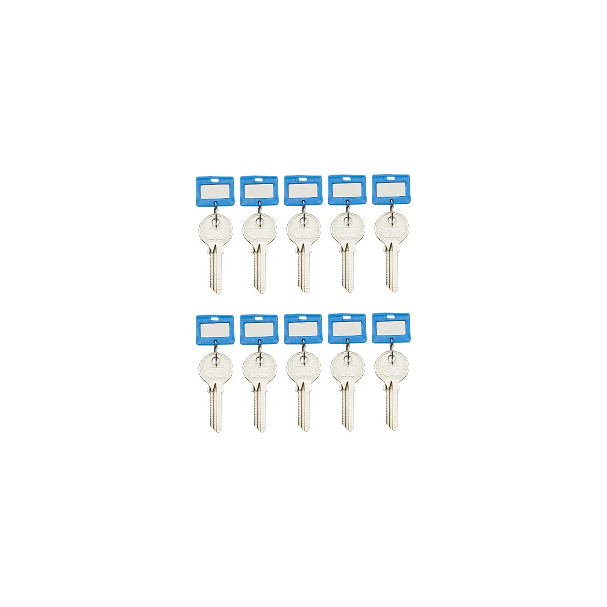 Sleutelhanger, 10 stuks, blauw