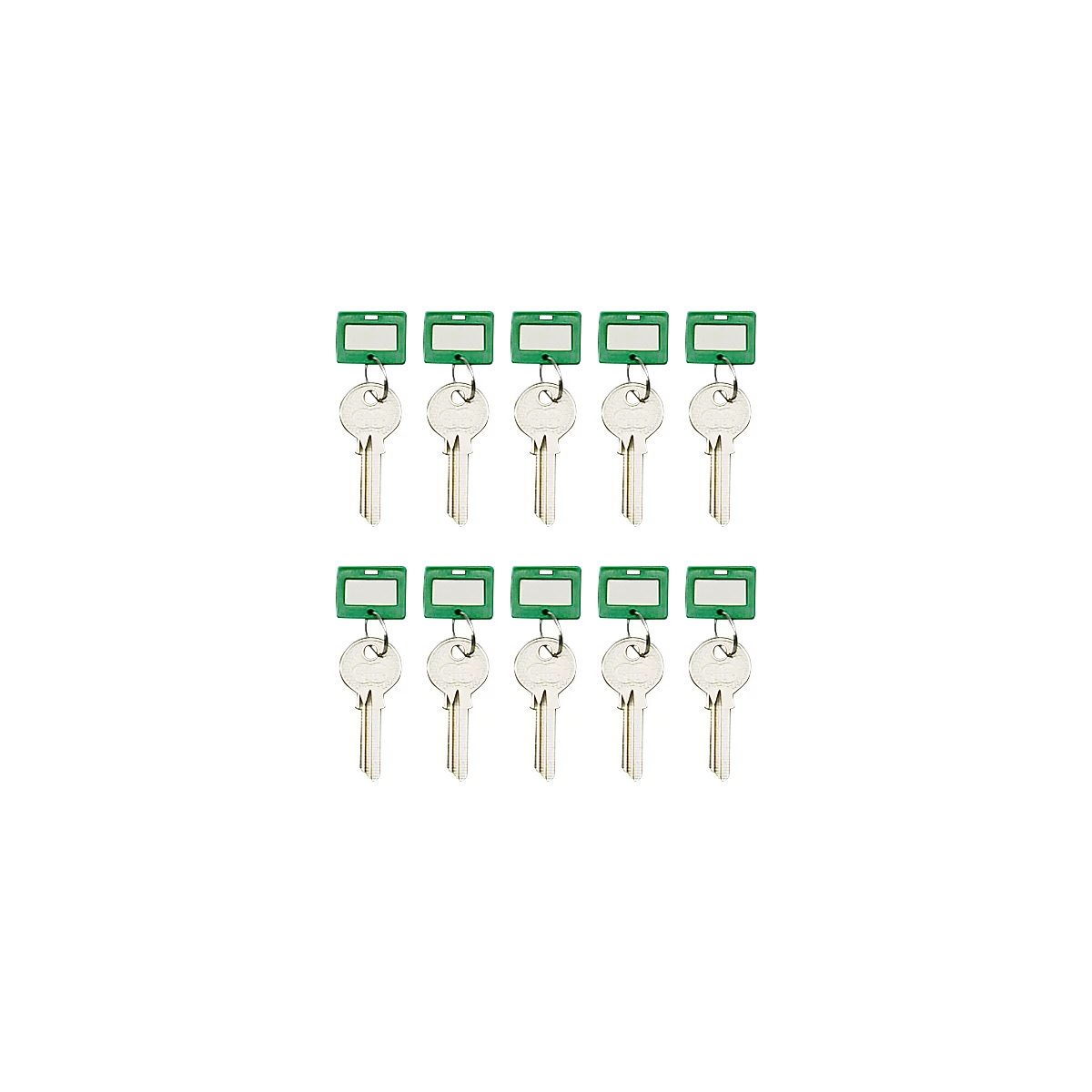 Sleutelhanger, 10 stuks, groen