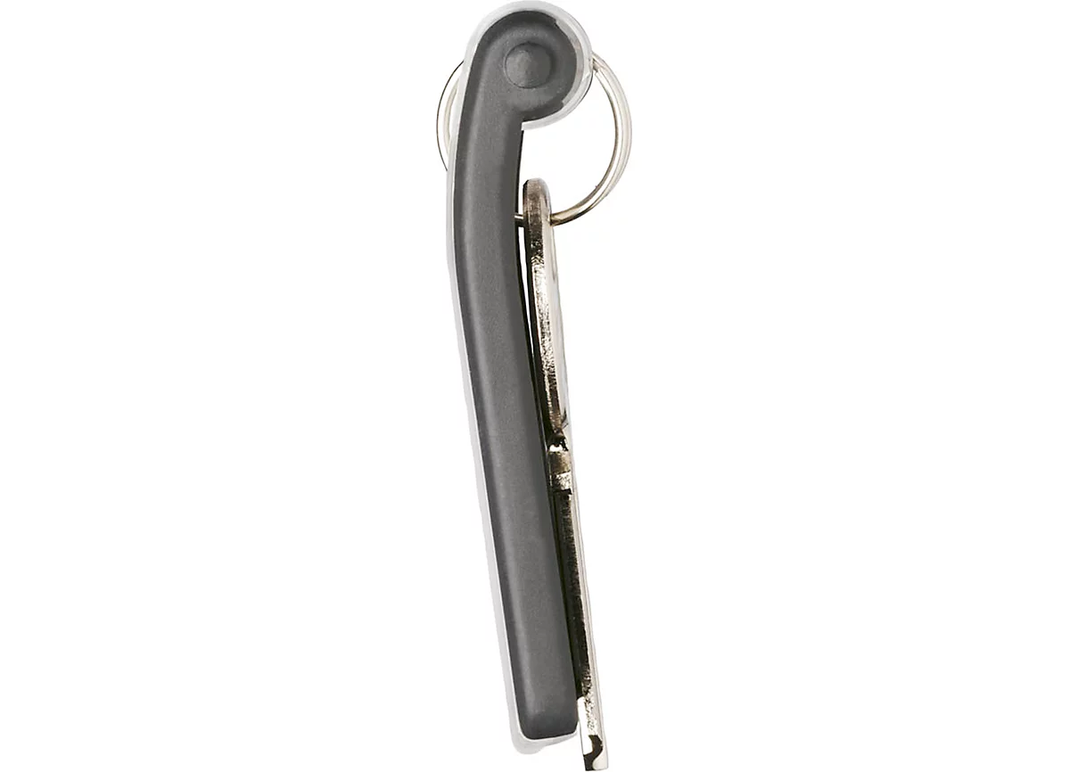 Sleutelhanger Key Clip, zwart, 6 st.
