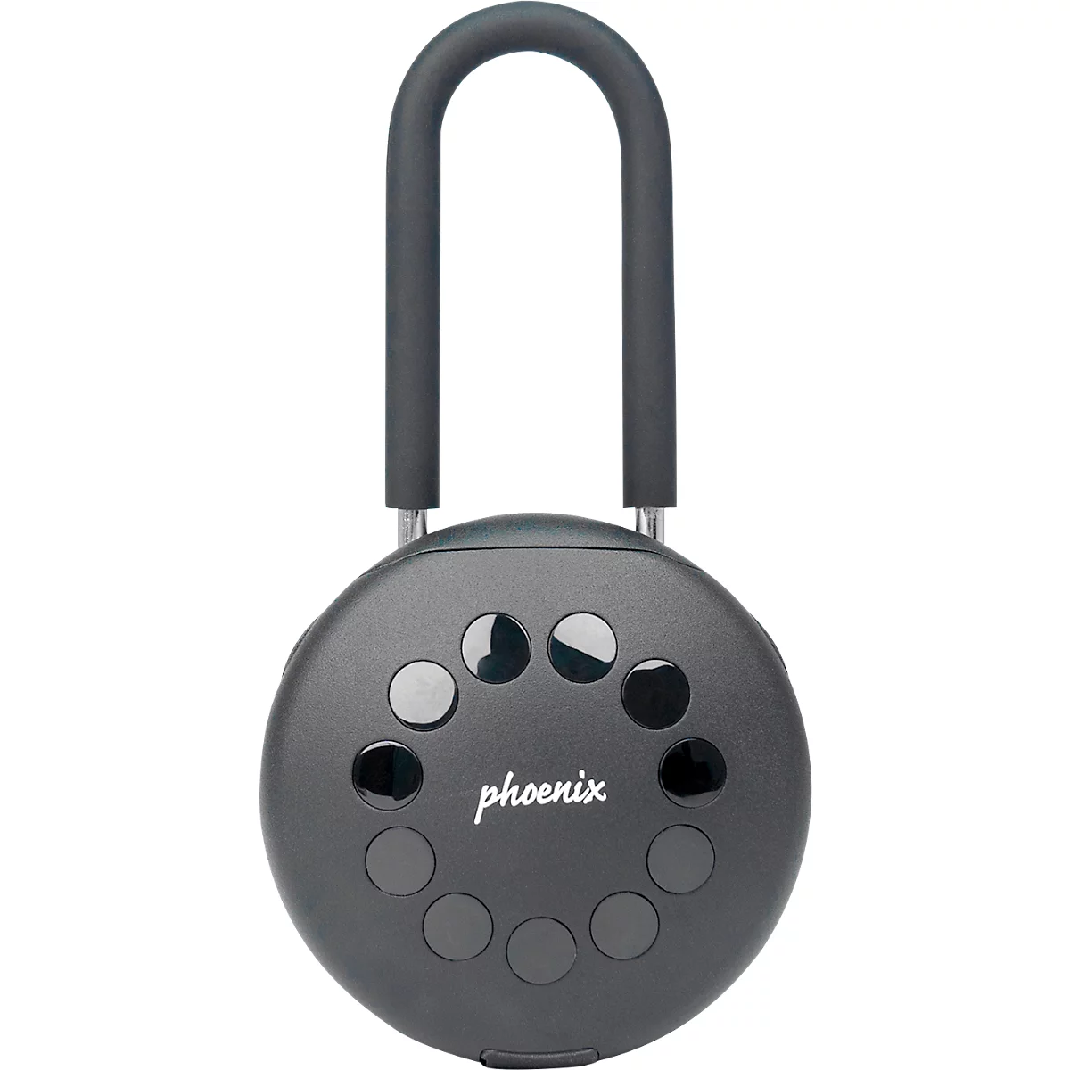 Sleutelkluis Phoenix Palm KS0213ES, gemotoriseerd sleutelslot, bediening via app, Bluetooth, waterdicht/stofdicht IP65, met slotbeugel, zwart