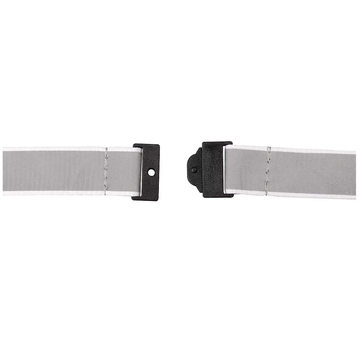 Sleutelkoord voor badgehouder/naamplaatje Tarifold, B 20 x H 550 mm, reflecterend, wit, 10 st.