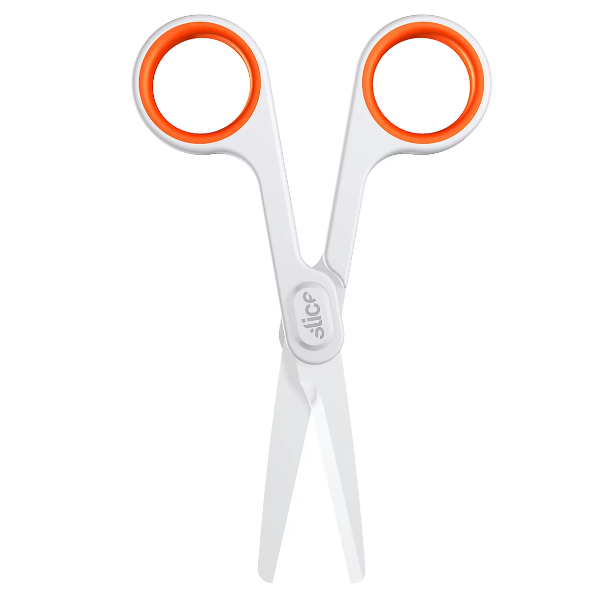 Slice keramische schaar, met soft-touch handgrepen, geschikt voor rechts- en linkshandigen
