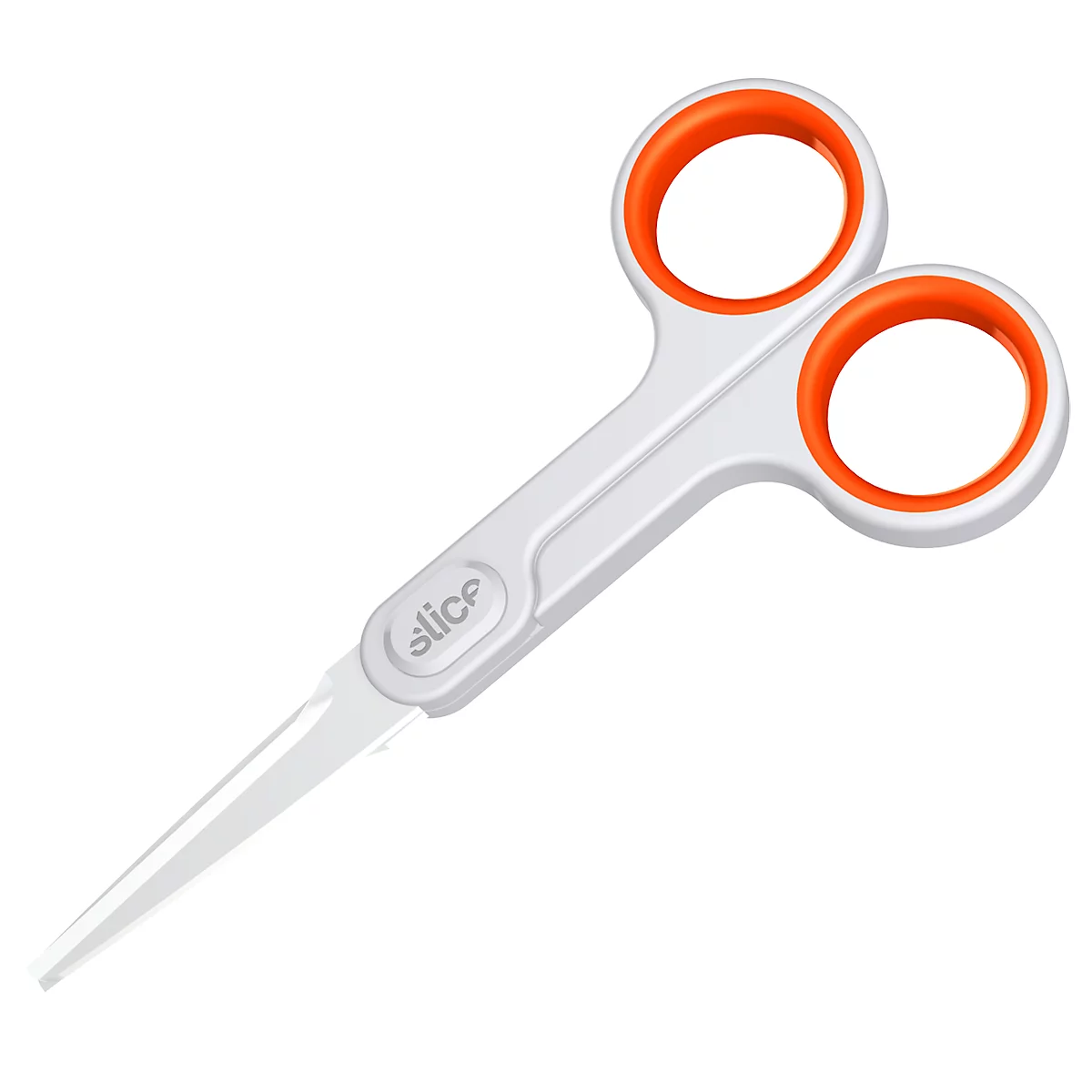 Slice keramische schaar, met soft-touch handgrepen, geschikt voor rechts- en linkshandigen