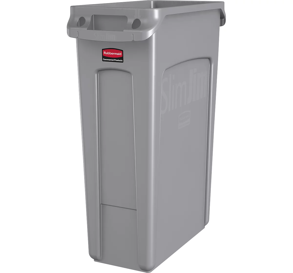 Slim Jim® afvalbak, 87 liter, grijs