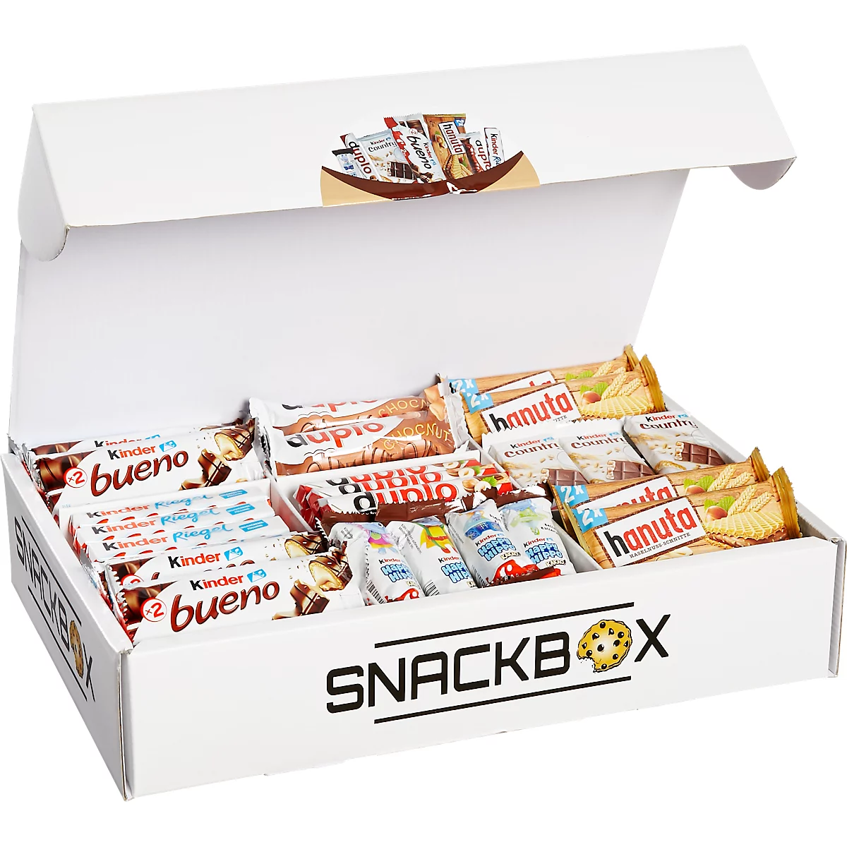 Snackbox Ferrero-Edition Mixpaket, 100 Artikel, 7 verschiedene Snacks, sortiert