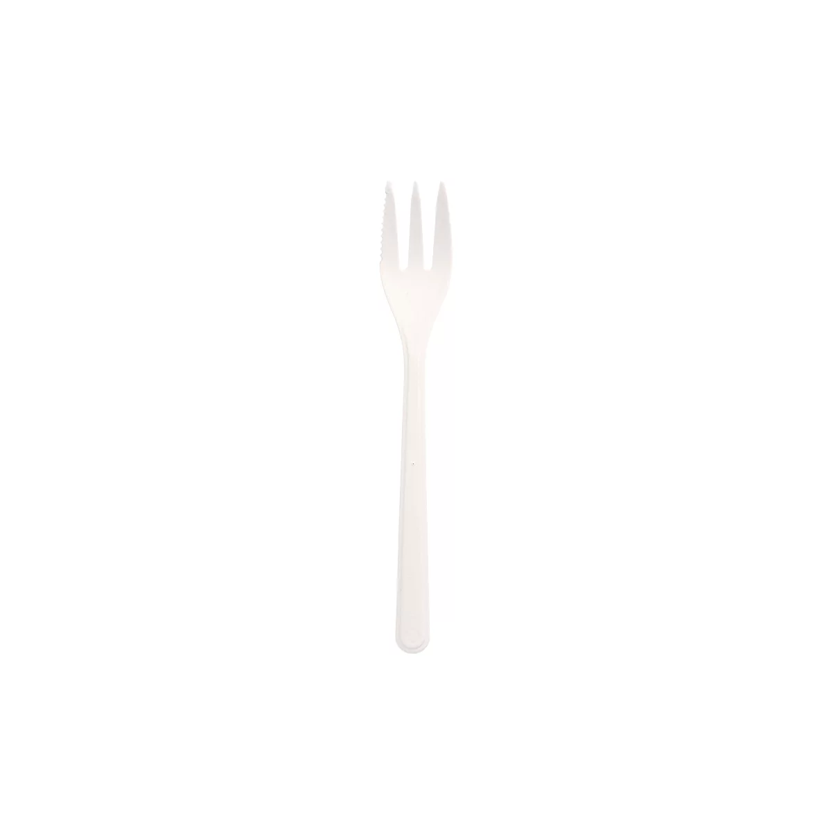 Snackvorkjes Papstar, herbruikbaar, extra stevig, vaatwasmachinebestendig, L 130 mm, bio PP, wit, 50 stuks.