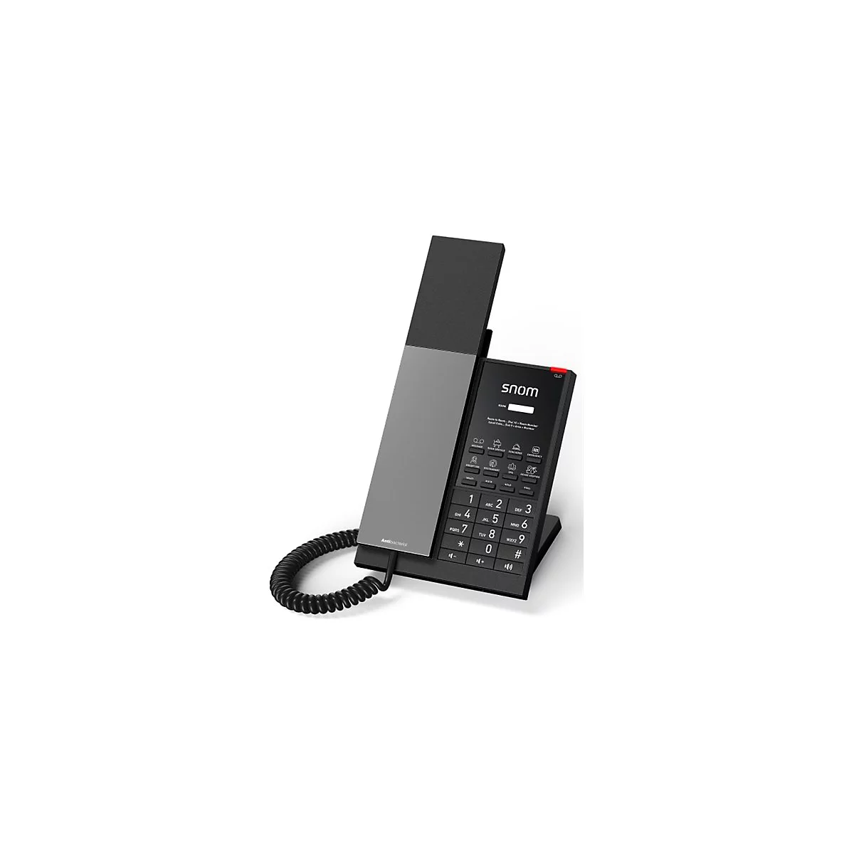 snom HD350A - Telefon mit Schnur - Gun Metal Black
