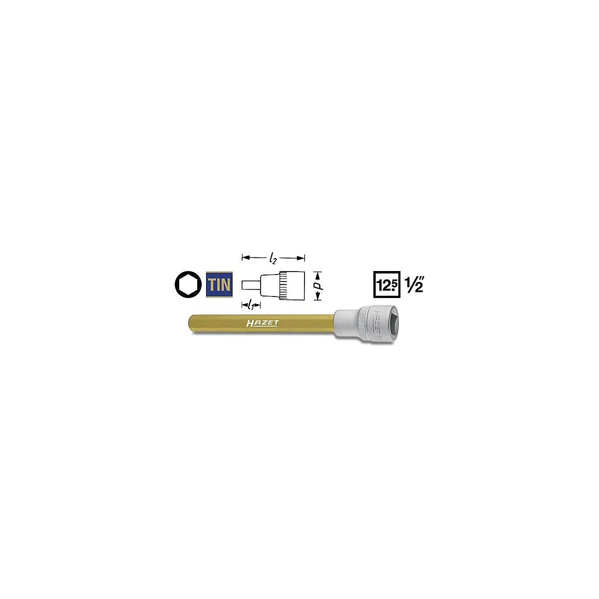 Socket 986-4 1/2 inch zeskant SW 4mm