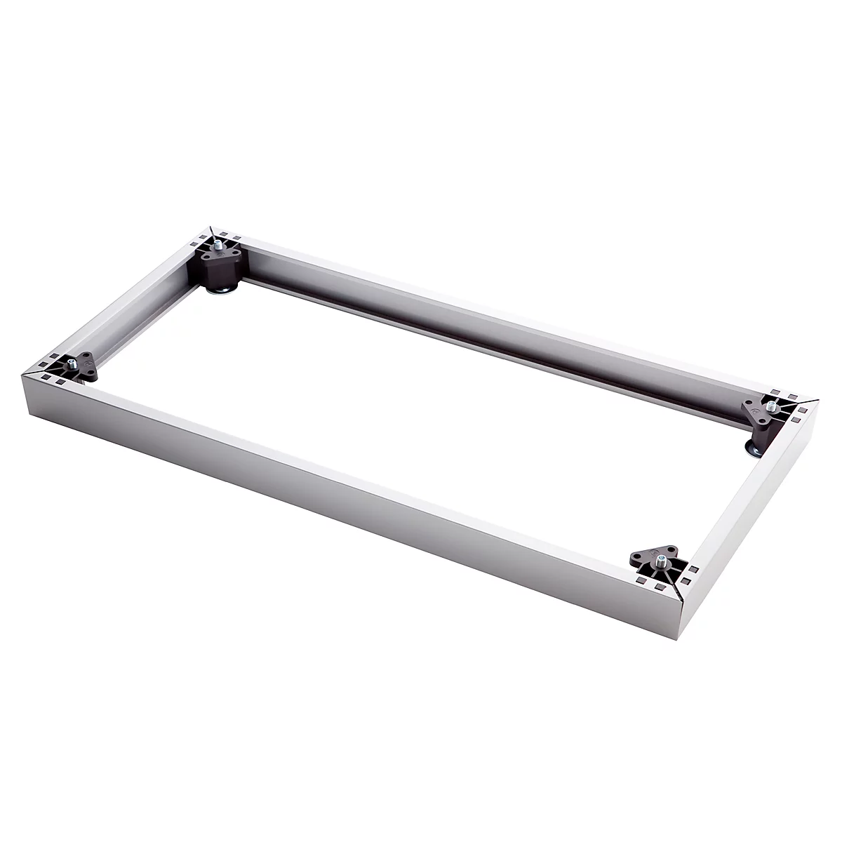 Socle en acier TOPAS LINE, adapté pour les étagères et armoires Topas Line, l. 1000 mm