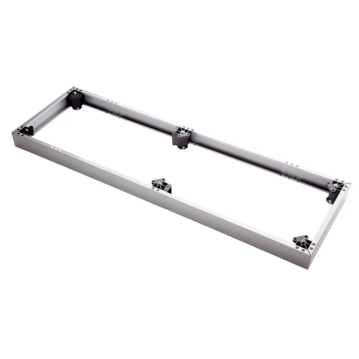 Socle en acier TOPAS LINE, adapté pour les étagères et armoires Topas Line, l. 1200 mm