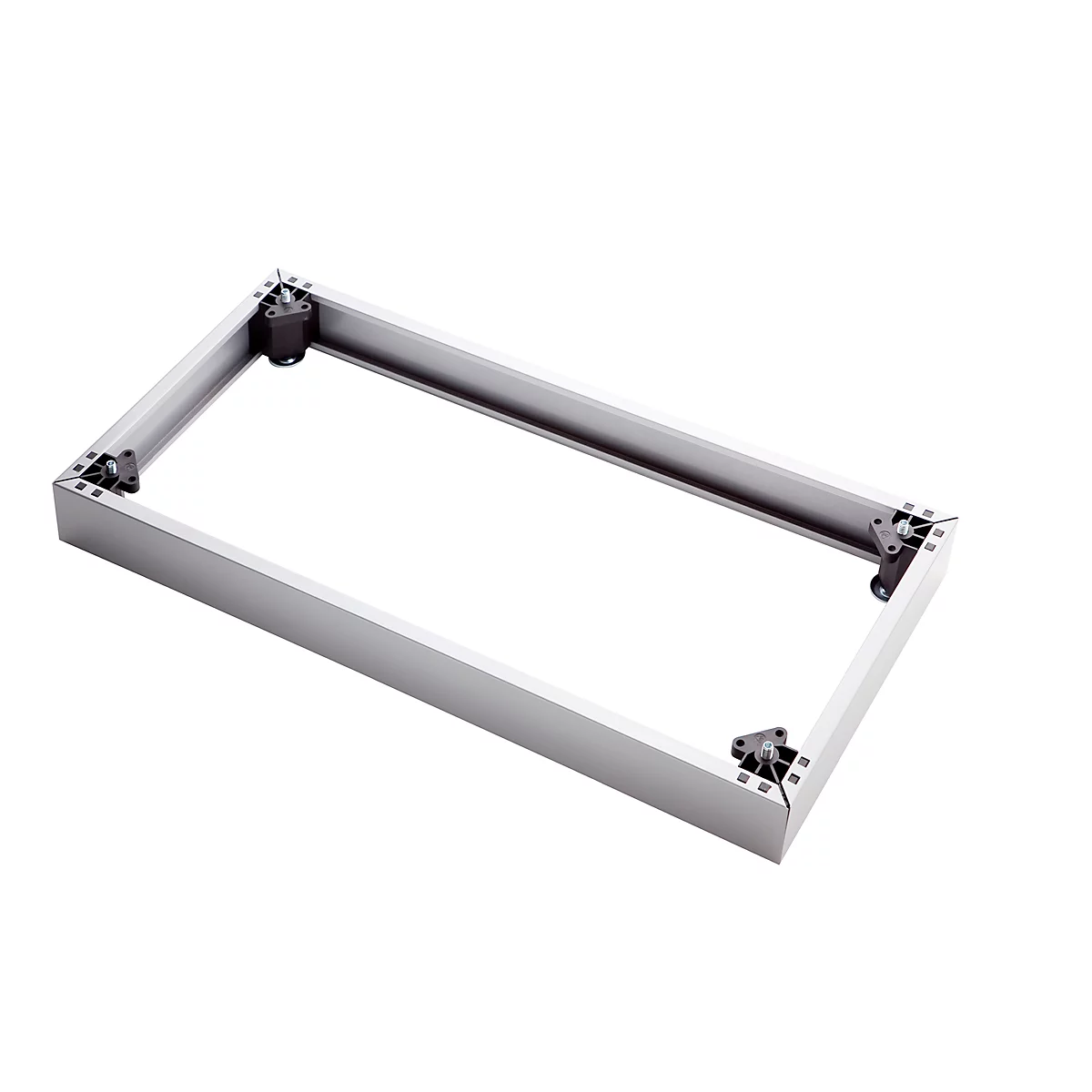 Socle en acier TOPAS LINE, adapté pour les étagères et armoires Topas Line, l. 800 mm