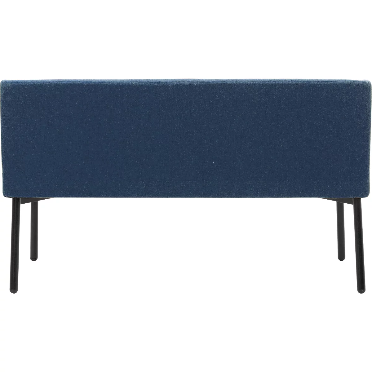 Sofa Leyform LIV, 2-Sitzer, rechteckig, B 1270 x T 620 x H 740 mm, mit Armlehnen & Gleitern, Stoffbezug, dunkelblau
