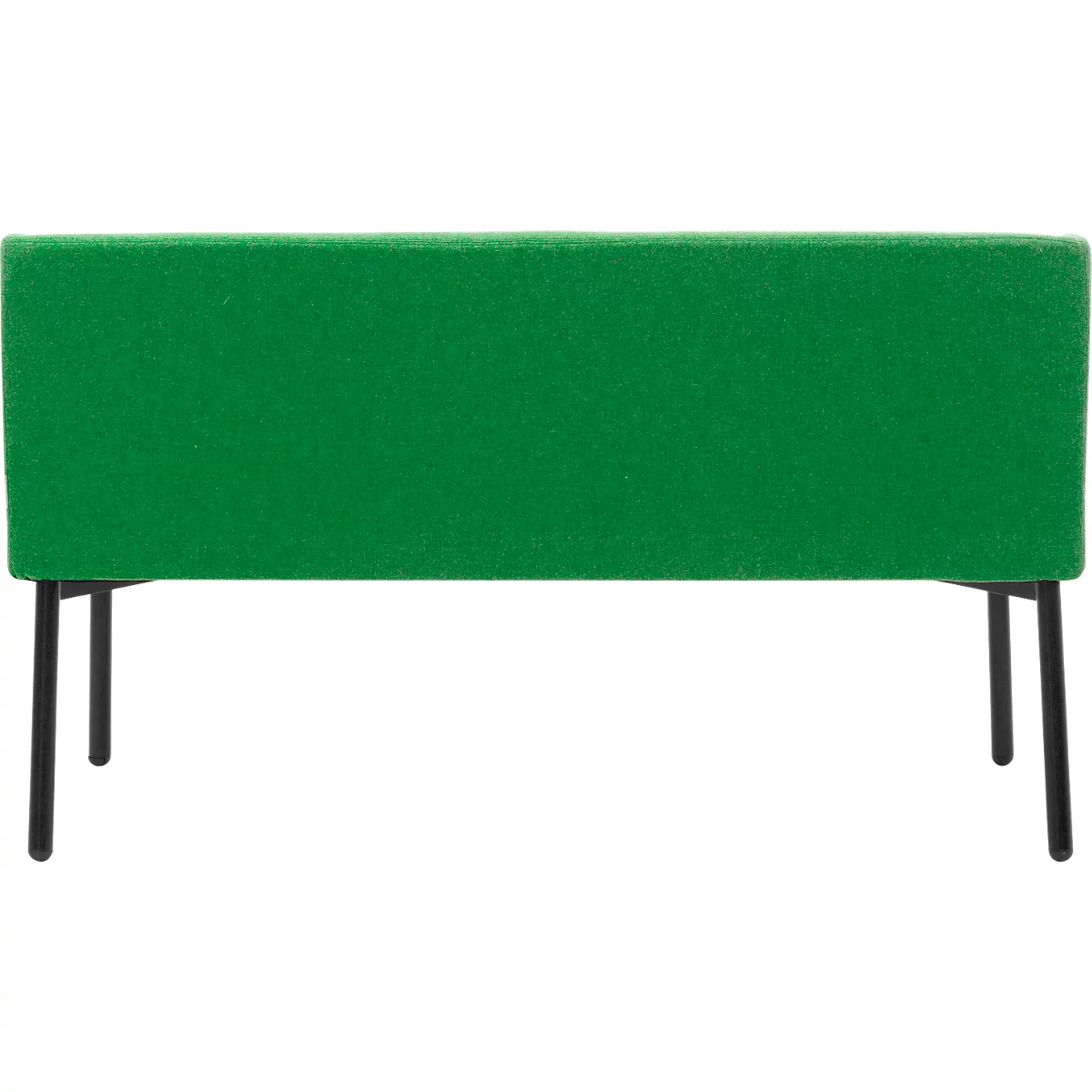 Sofa Leyform LIV, 2-zits, rechthoekig, B 1270 x D 620 x H 740 mm, met armleuningen &amp; glijders, stoffen bekleding, groen