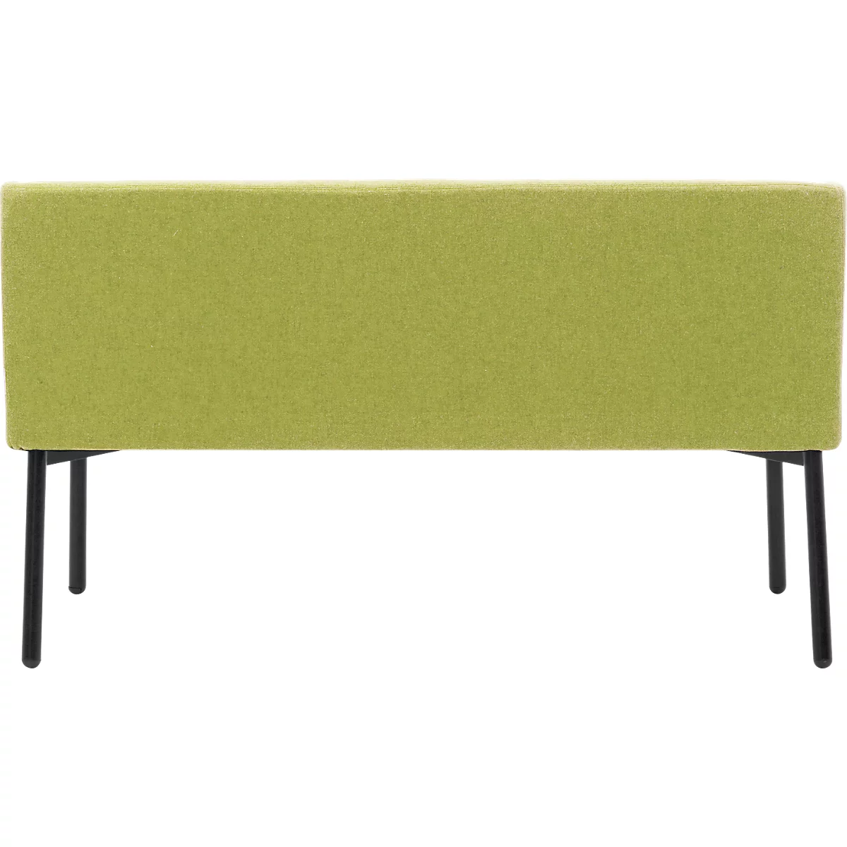 Sofa Leyform LIV, 2-zits, rechthoekig, B 1270 x D 620 x H 740 mm, met armleuningen &amp; glijders, stoffen bekleding, lichtgroen