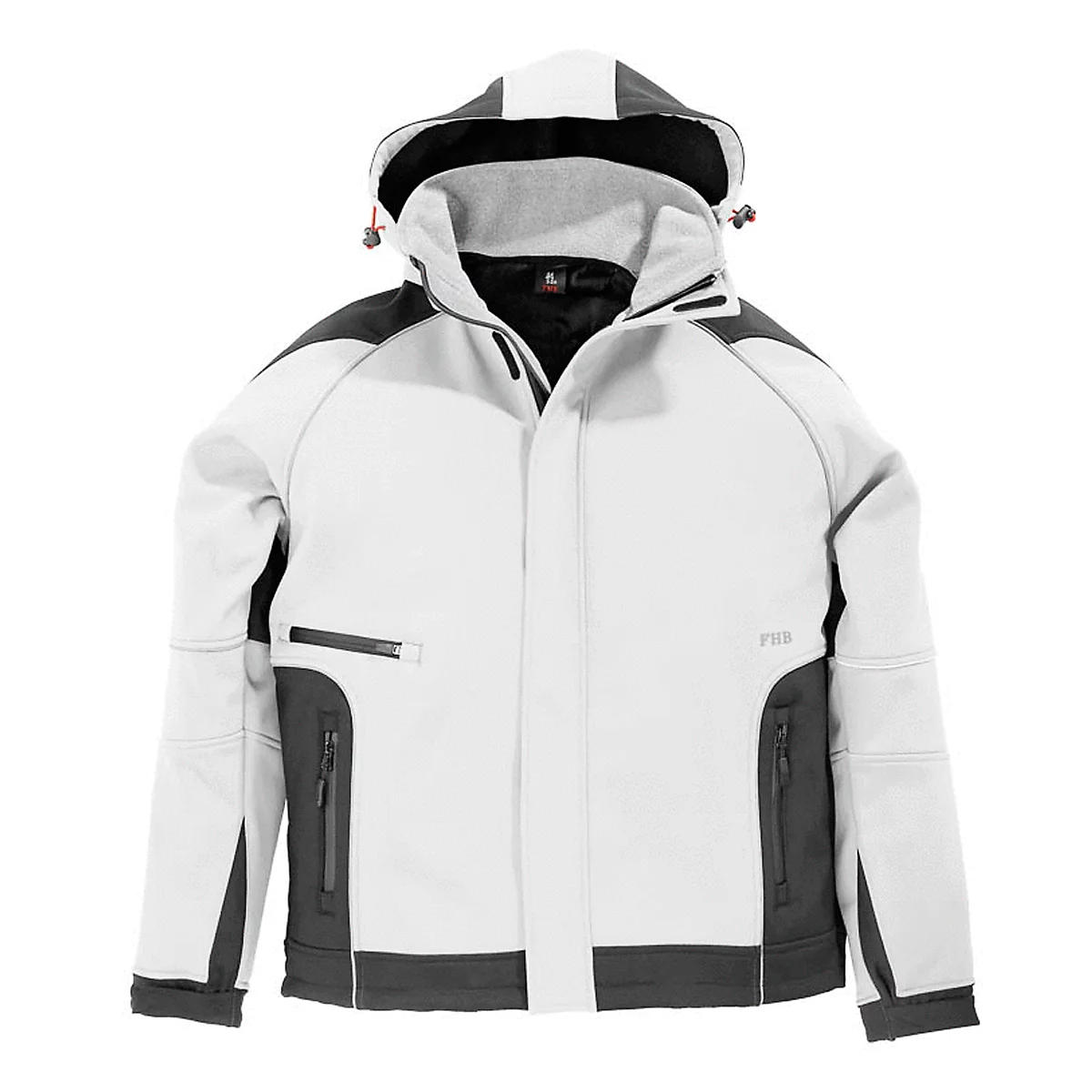 Softshell-Jacke FHB KOLTEX, weiß/anthrazit, Gr. L