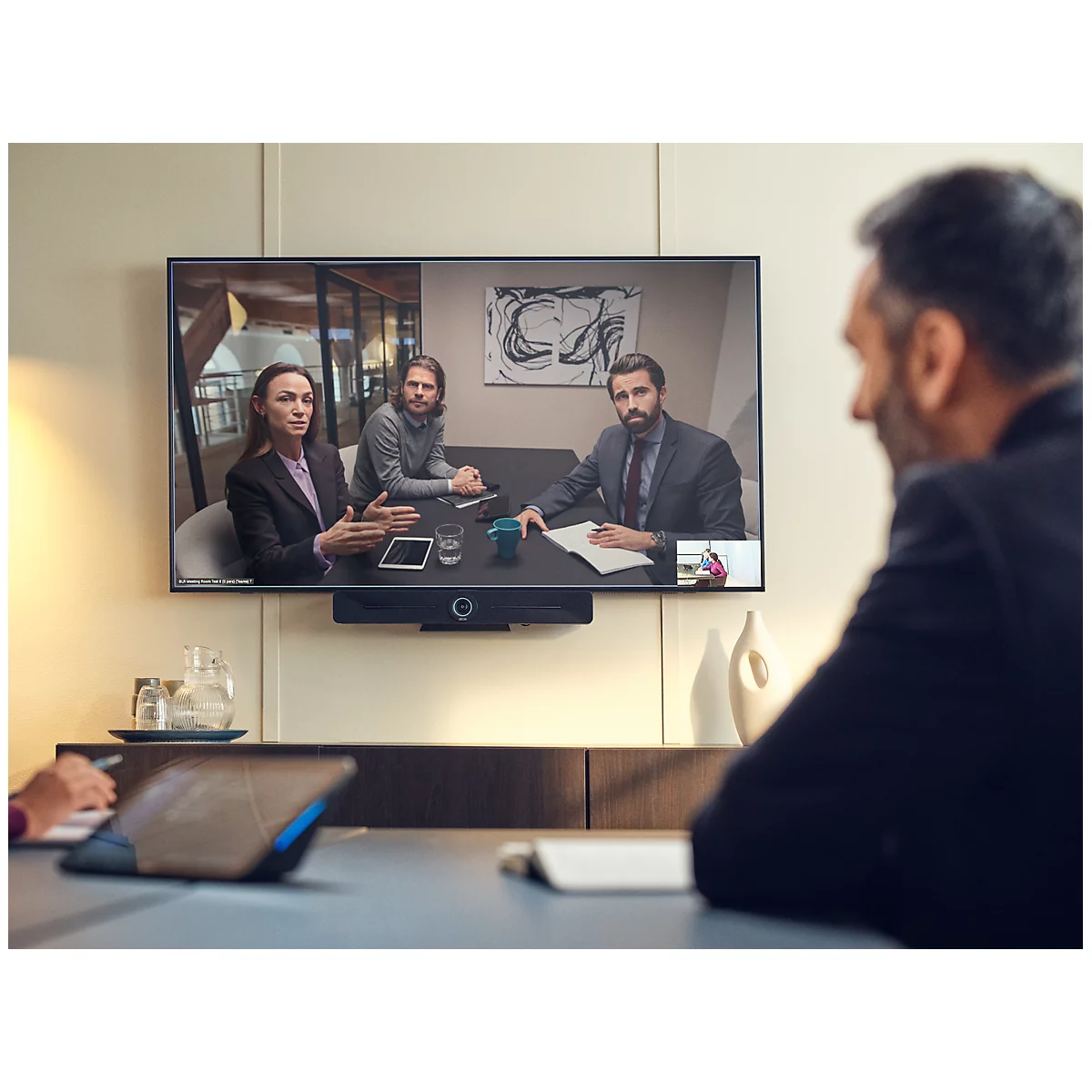 Solution de visioconférence tout-en-un EPOS EXPAND Vision 5, caméra grand angle 4K, Bluetooth/USB-C/WLAN/HDMI, certifiée UC