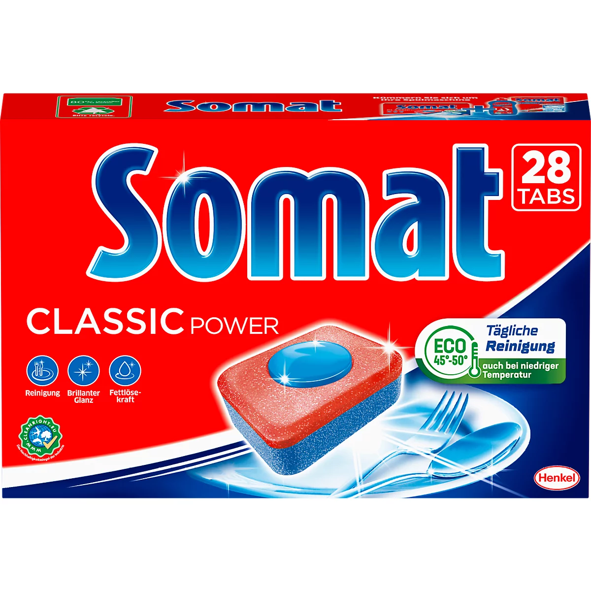 Somat pastillas lavavajillas Classic Power, 28 piezas