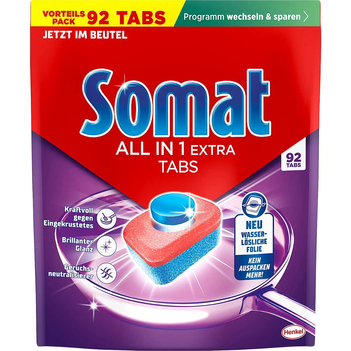 Somat vaatwastabletten All-in-1 Extra, 92 stuks