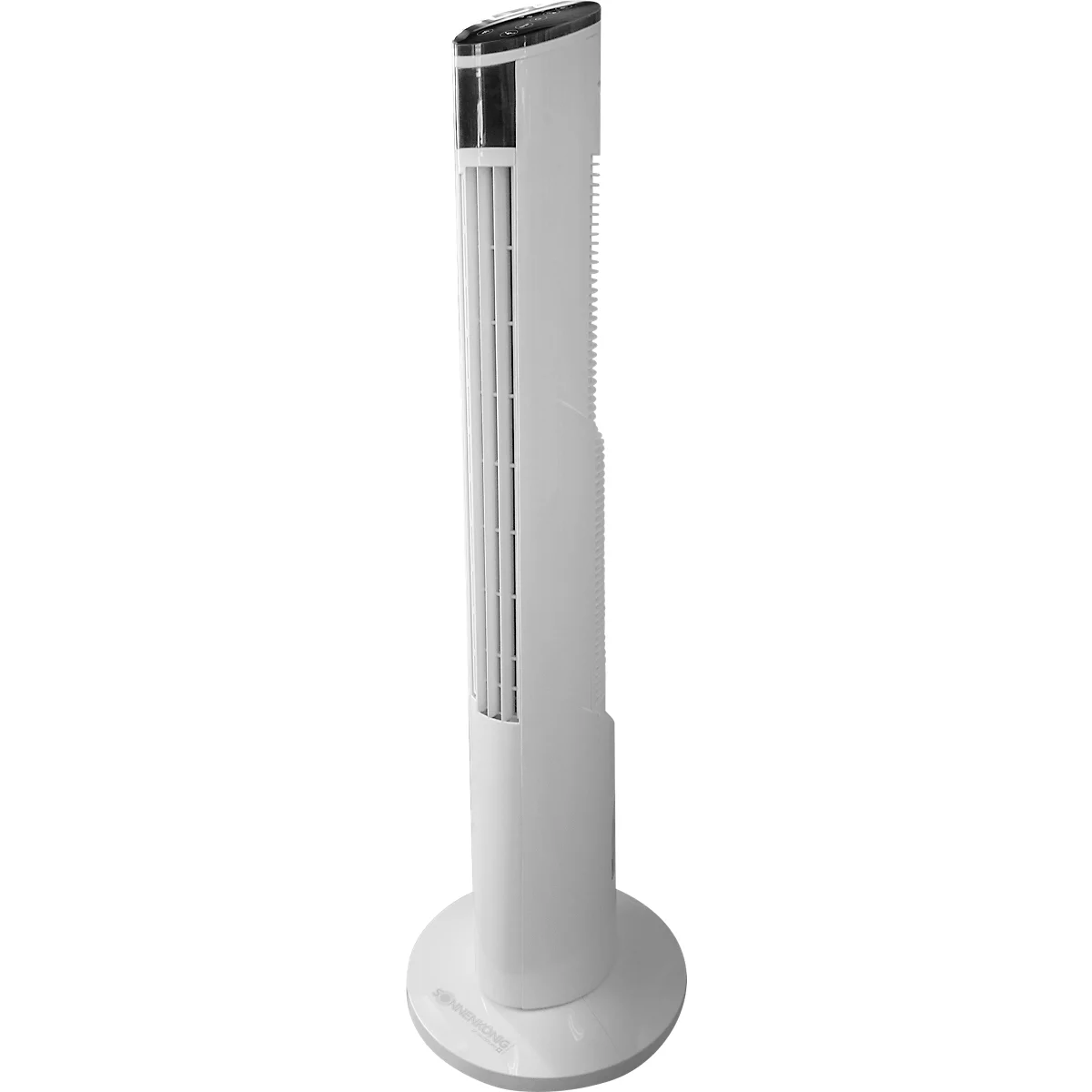 Sonnenkönig Air Fresh 9, 4 niveaux de ventilation, panneau de contrôle avec fonction tactile, oscillation horizontale, télécommande, noir/blanc