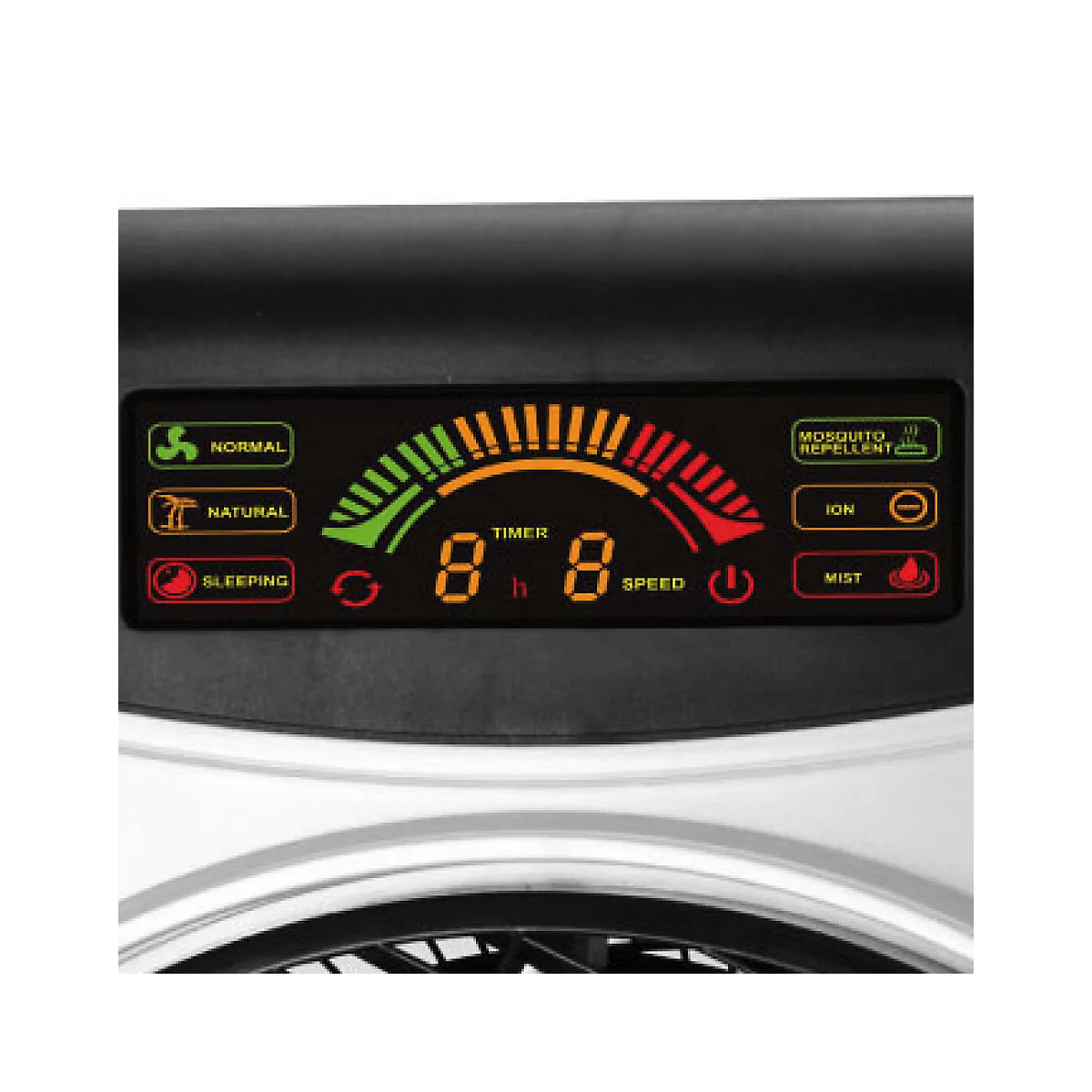 Sonnenkönig Lufterfrischer Air Fresh 5, 3 Ventilationsstufen, 0,2 l/h Befeuchtungsleistung, bis 60 m³ Raumgrösse, LED-Kontrolldisplay, Fernbedienung, schwarz/weiss