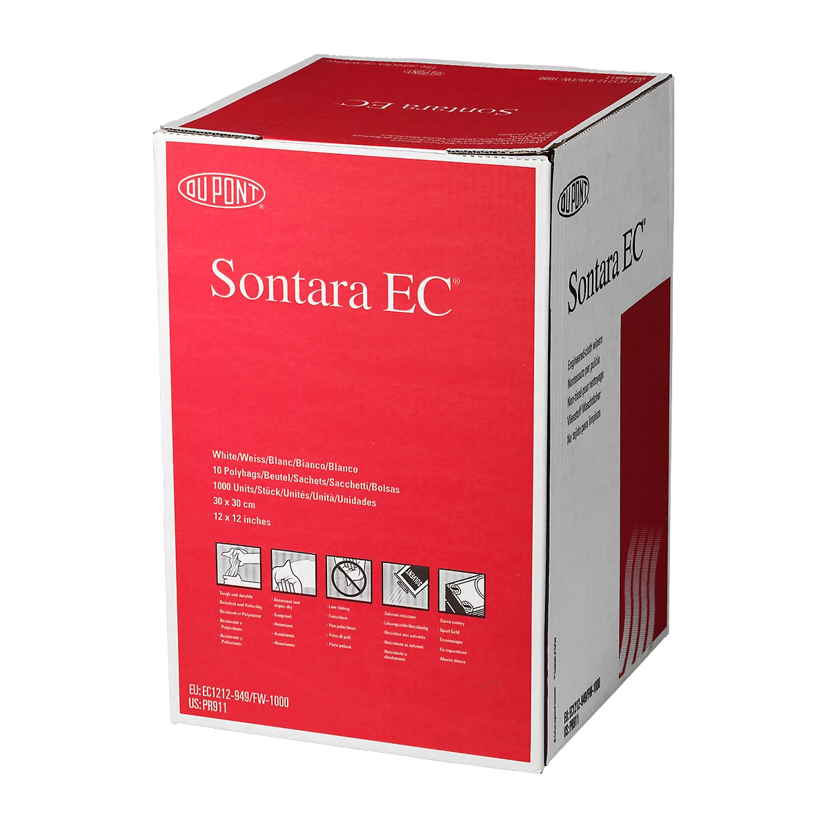 Sontara® EC Krepp Wischtücher, weiß, 1000 Tücher/Karton