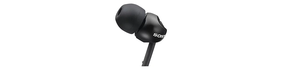 Sony MDR-EX110AP - Ohrhörer mit Mikrofon - im Ohr - kabelgebunden - 3,5 mm Stecker - Schwarz