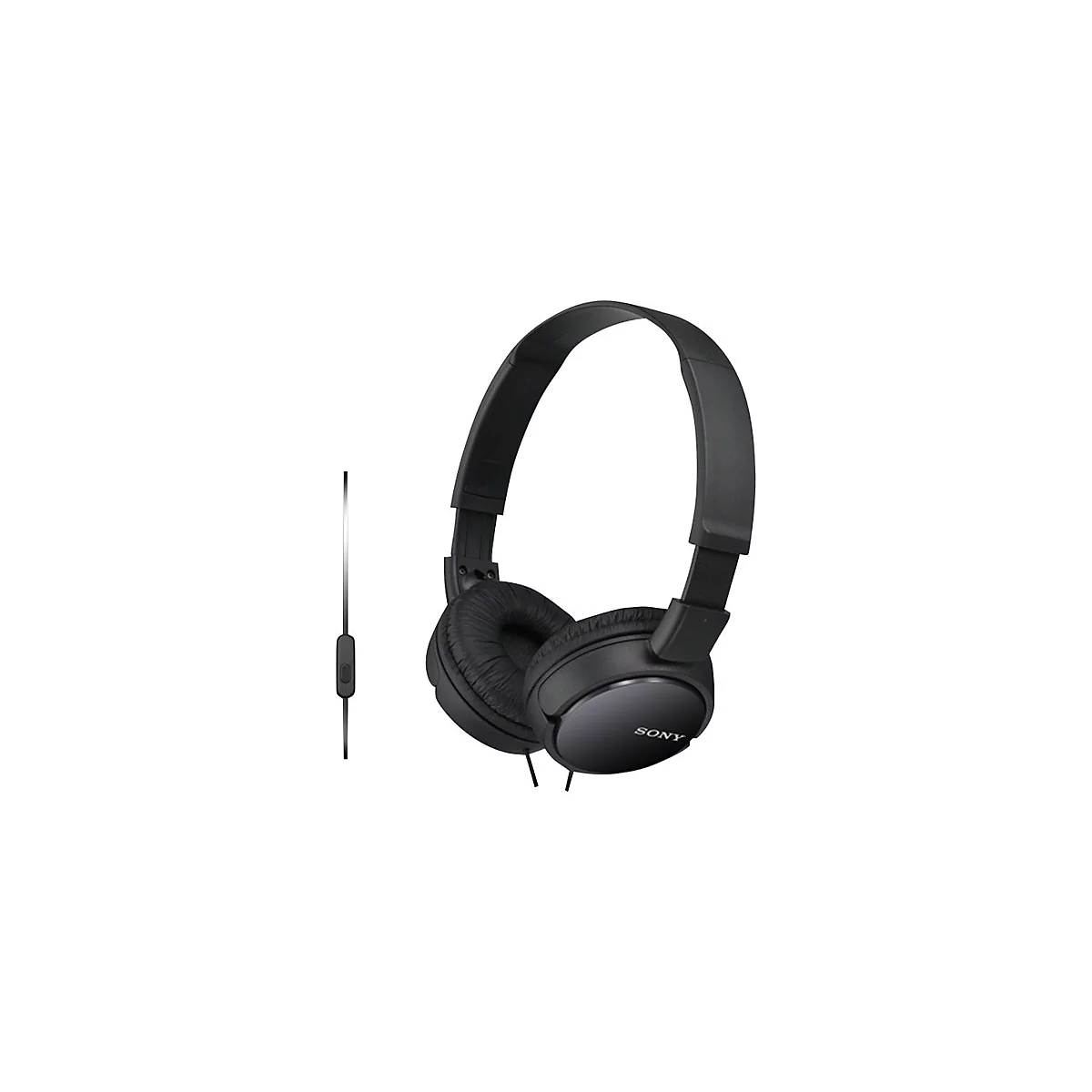 Sony MDR-ZX110 - Kopfhörer - ohrumschließend - kabelgebunden - 3,5 mm Stecker - Schwarz