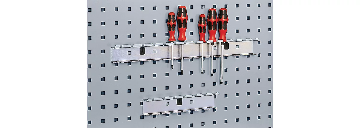 Soporte de destornillador para el sistema de placas perforadas