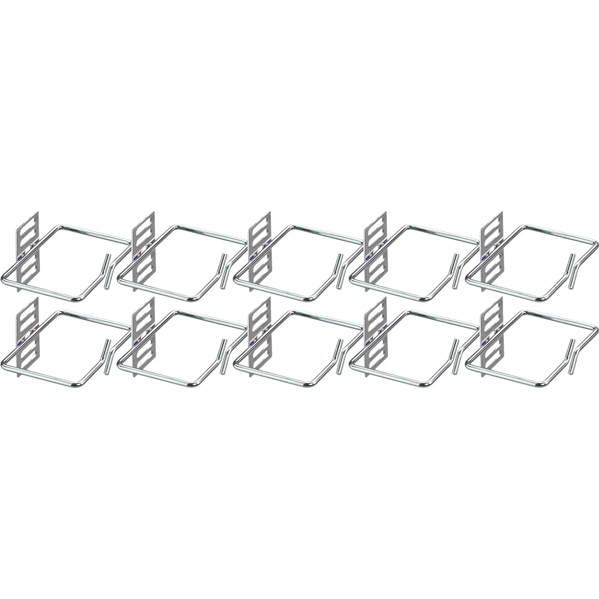 Soporte de guía de cables, galvanizado, de acero redondo, A 112 x P 82 mm, 10 piezas