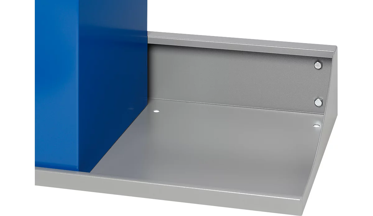 Soporte de pared VAR, para colectores de residuos reciclables con una base de 320 x 320 mm, 2 compartimentos