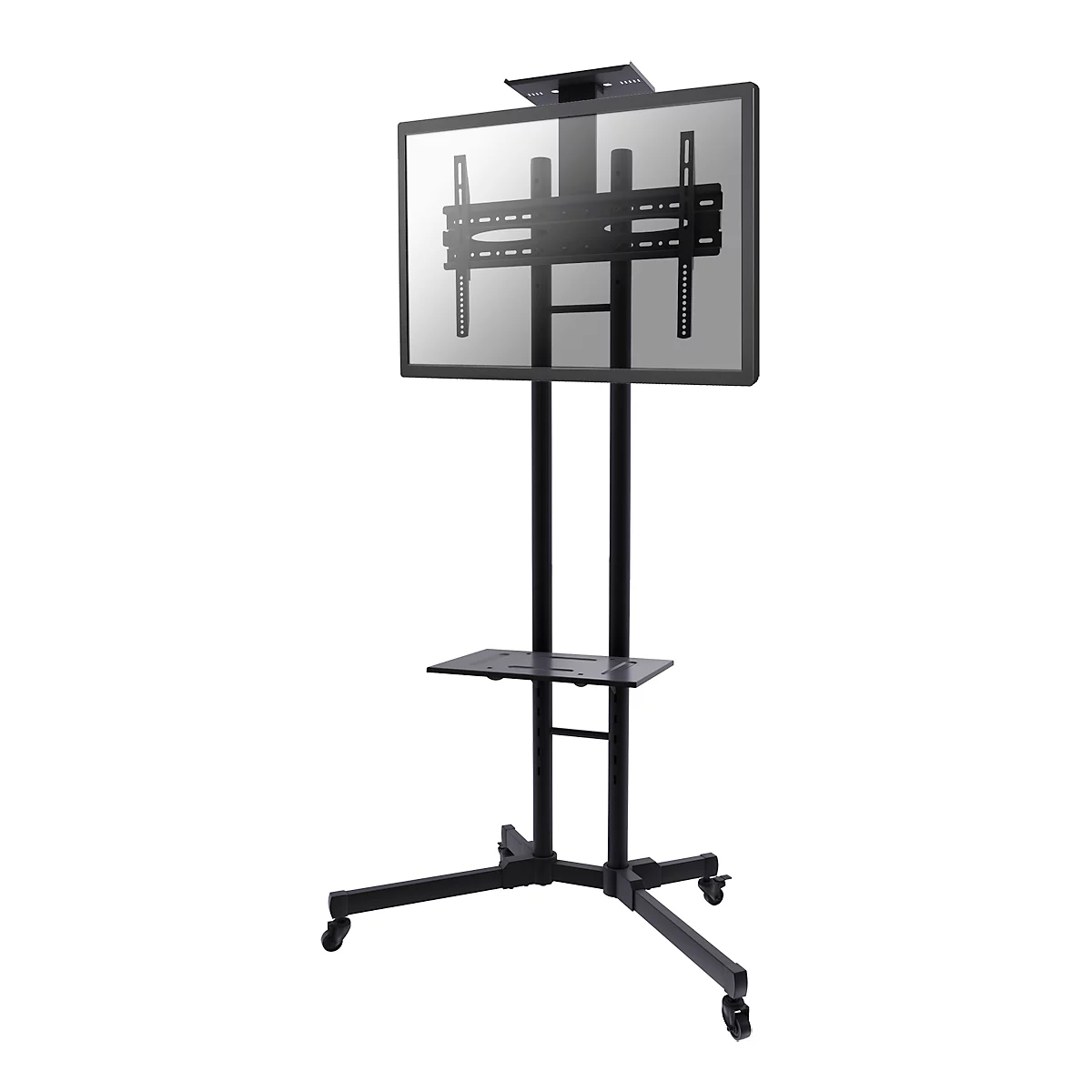 Soporte de suelo para pantallas planas NewStar PLASMA-M1700E, hasta 55', regulable en altura, inclinable 15°, negro