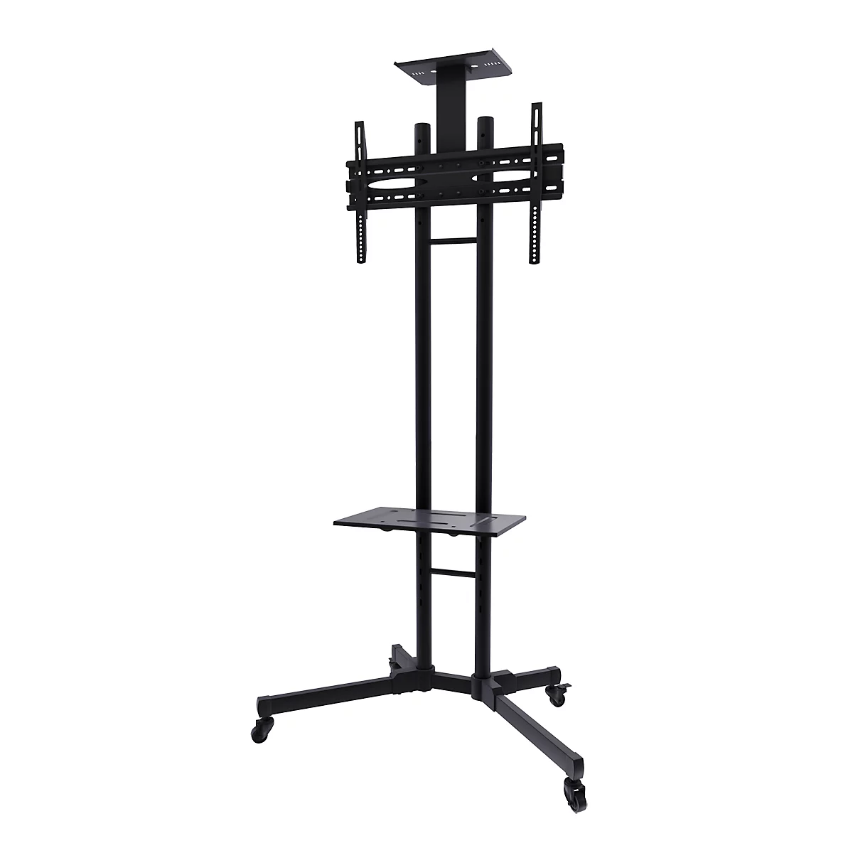 Soporte de suelo para pantallas planas NewStar PLASMA-M1700E, hasta 55', regulable en altura, inclinable 15°, negro