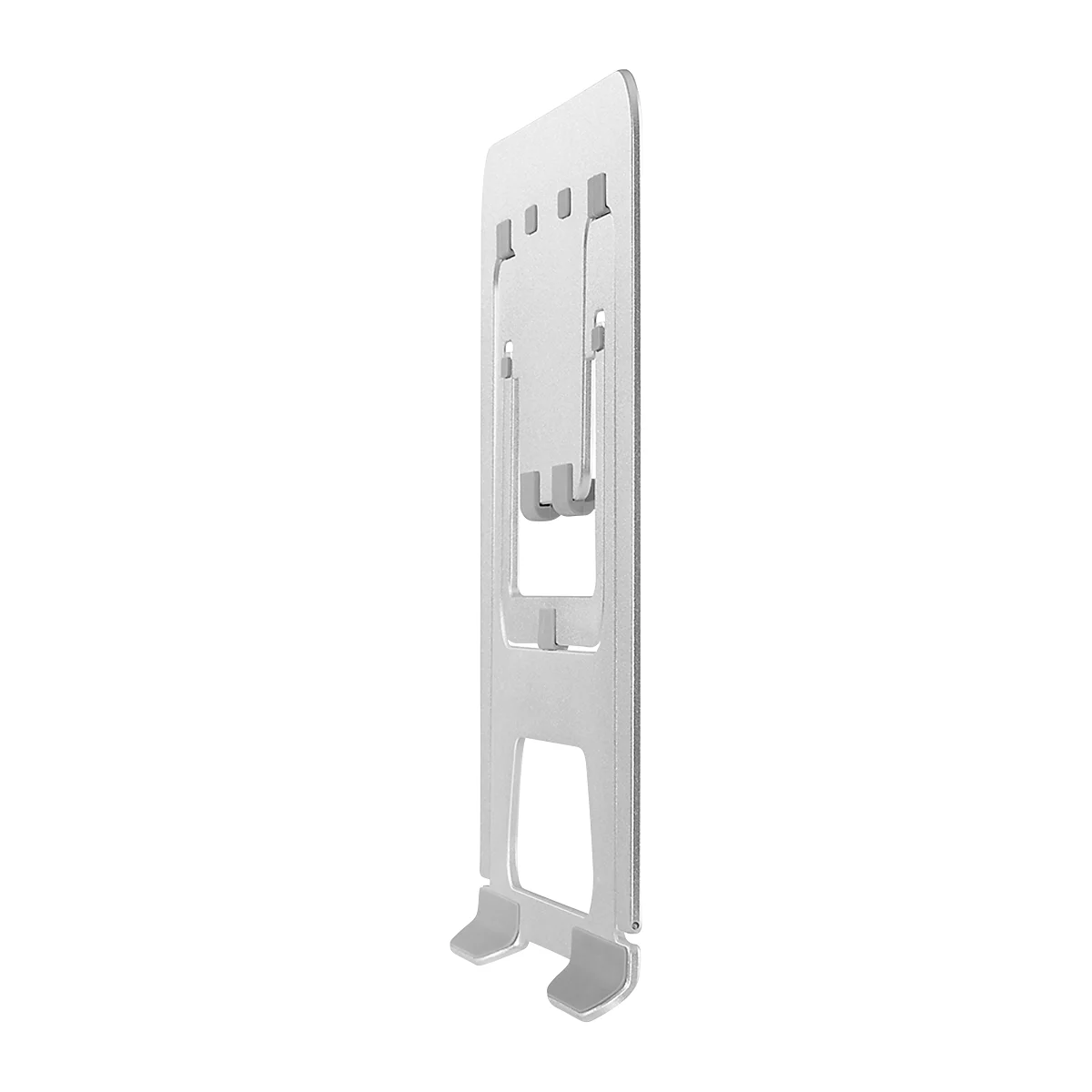 Soporte para portátiles NewStar NSLS085SILVER, para portátiles de 10-17″ y hasta 5 kg, ajuste de altura manual en 6 pasos, plegable, plata.