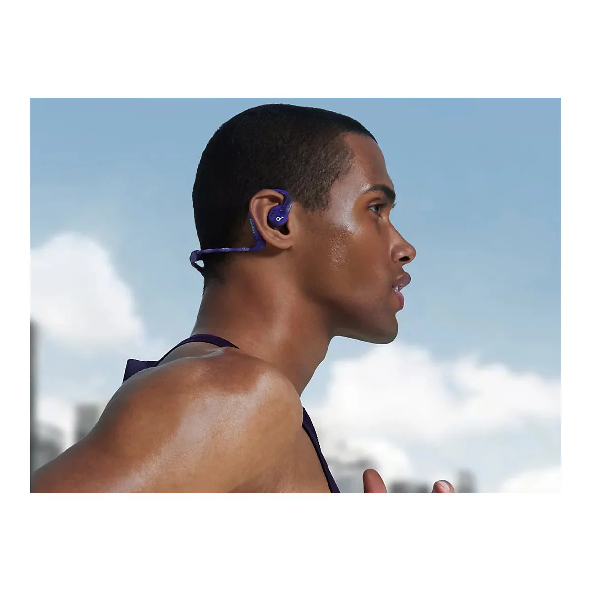 Soundcore AeroFit Pro - True Wireless-Kopfhörer mit Mikrofon - offenes Ohr - über dem Ohr angebracht - Bluetooth - Electric Purple
