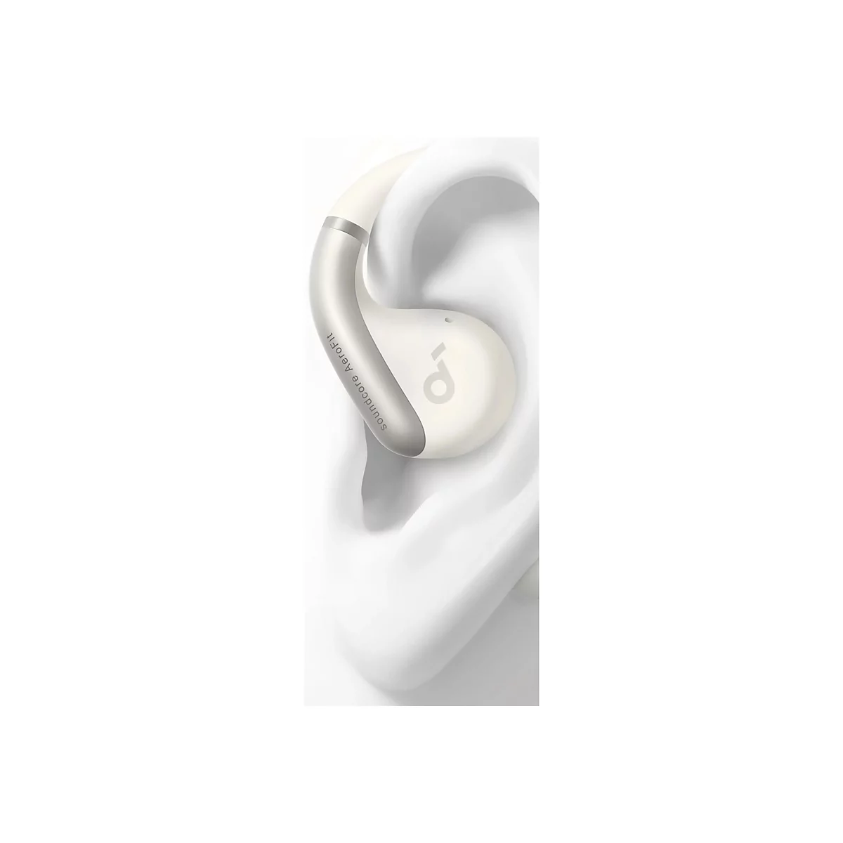 Soundcore AeroFit - True Wireless-Kopfhörer mit Mikrofon - offenes Ohr - über dem Ohr angebracht - Bluetooth - Calm White