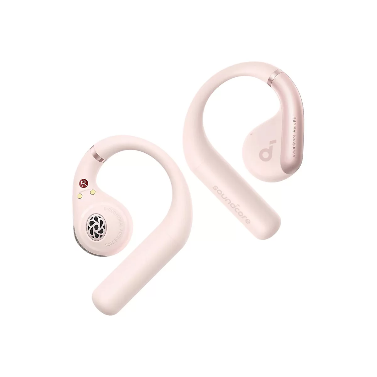 Soundcore AeroFit - True Wireless-Kopfhörer mit Mikrofon - offenes Ohr - über dem Ohr angebracht - Bluetooth - Rosa
