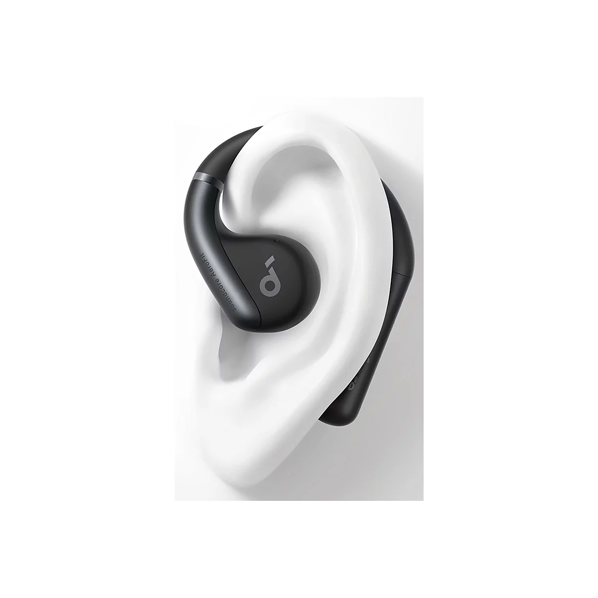 Soundcore AeroFit - True Wireless-Kopfhörer mit Mikrofon - offenes Ohr - über dem Ohr angebracht - Bluetooth - Schwarz