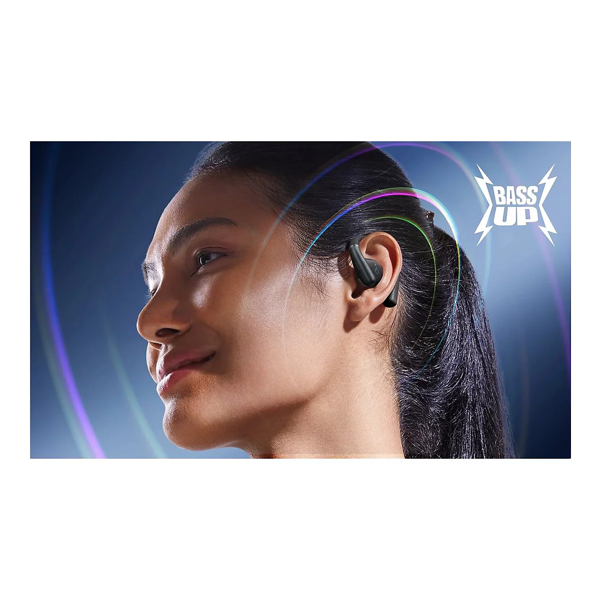 Soundcore AeroFit - True Wireless-Kopfhörer mit Mikrofon - offenes Ohr - über dem Ohr angebracht - Bluetooth - Schwarz